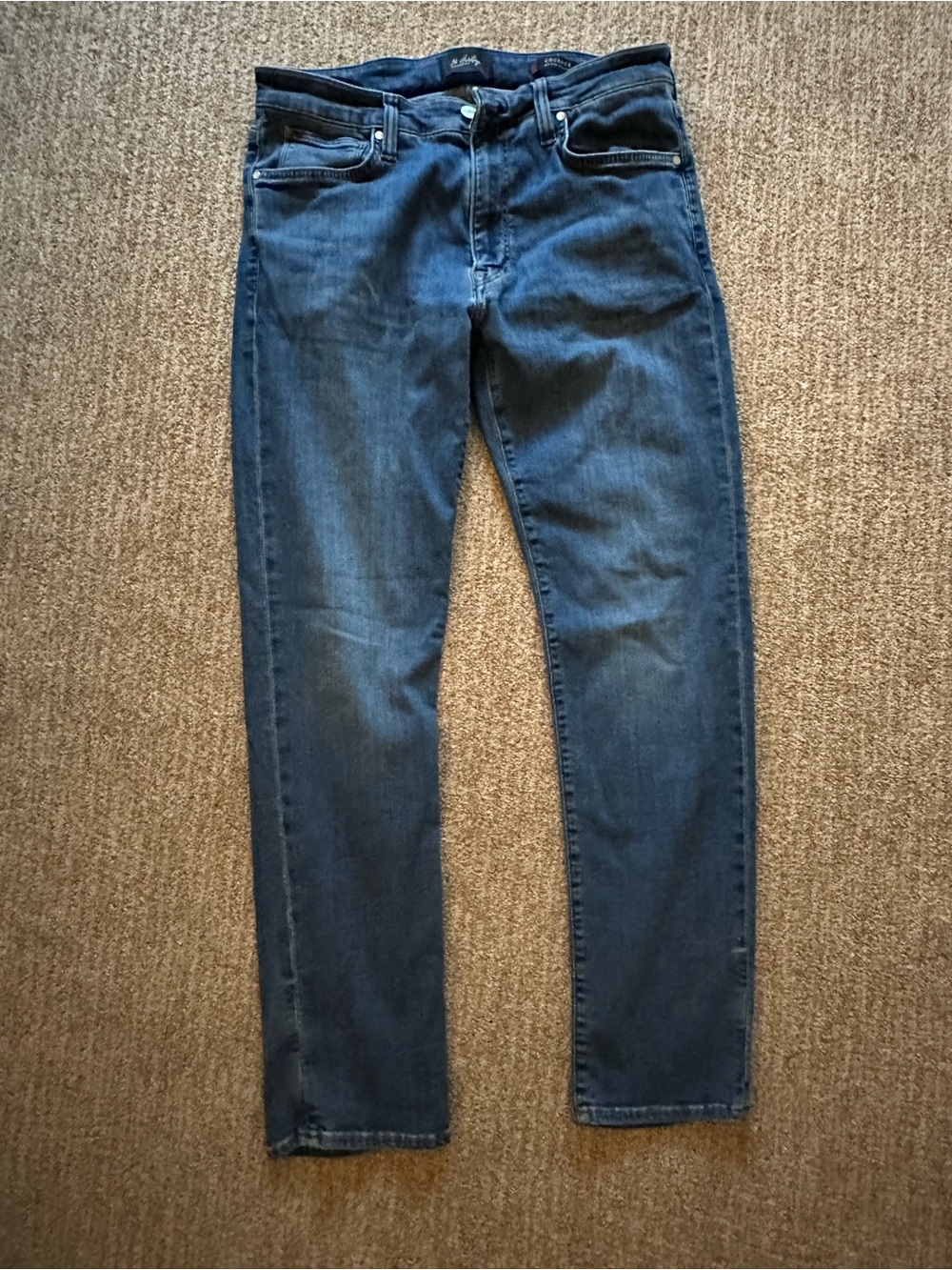 Slim Straight Men's Jeans in Dark Blue
